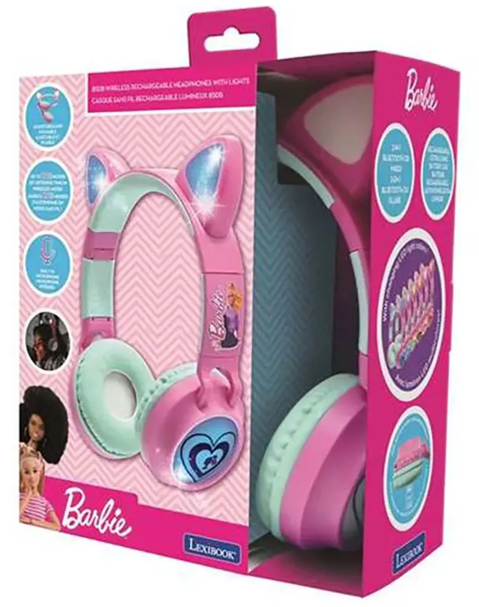 Lexibook Barbie Kattenoren Bluetooth Koptelefoon HPBTKTBB