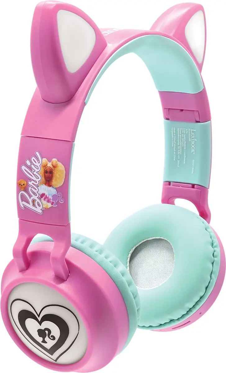 Lexibook Barbie Kattenoren Bluetooth Koptelefoon HPBTKTBB - afbeelding 2 van 6