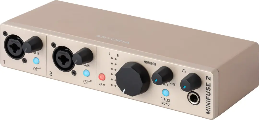 Arturia MiniFuse 2 Champagne Audio Interface - 2x2 USB-C - afbeelding 4 van 5