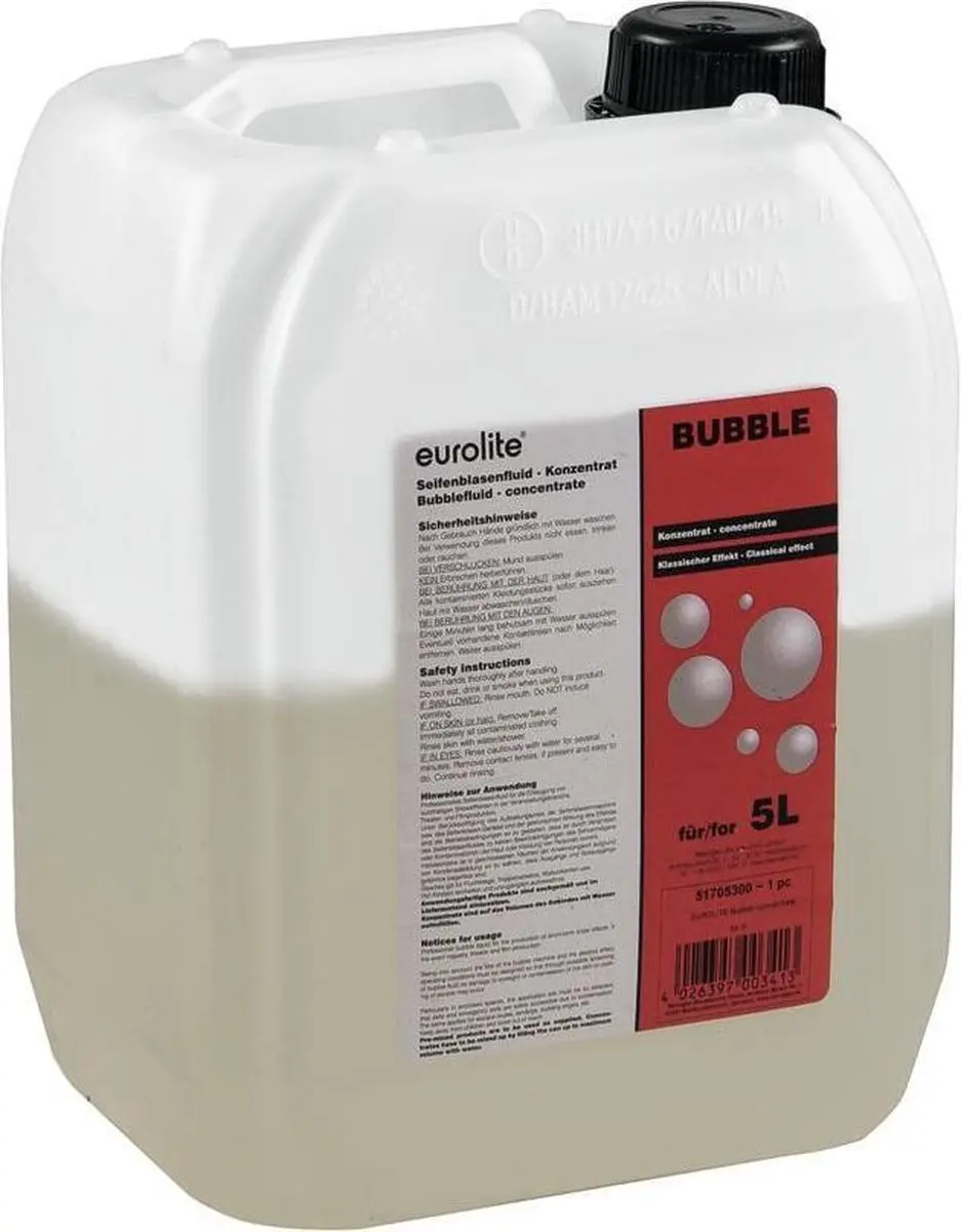 Eurolite Zeepbelconcentraat 1.66 l - Voor Bellenblaasmachine - afbeelding 2 van 3