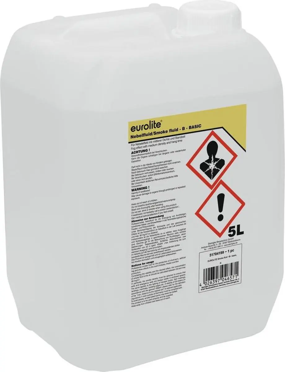 EUROLITE Smoke Fluid B (Basic) Rookvloeistof