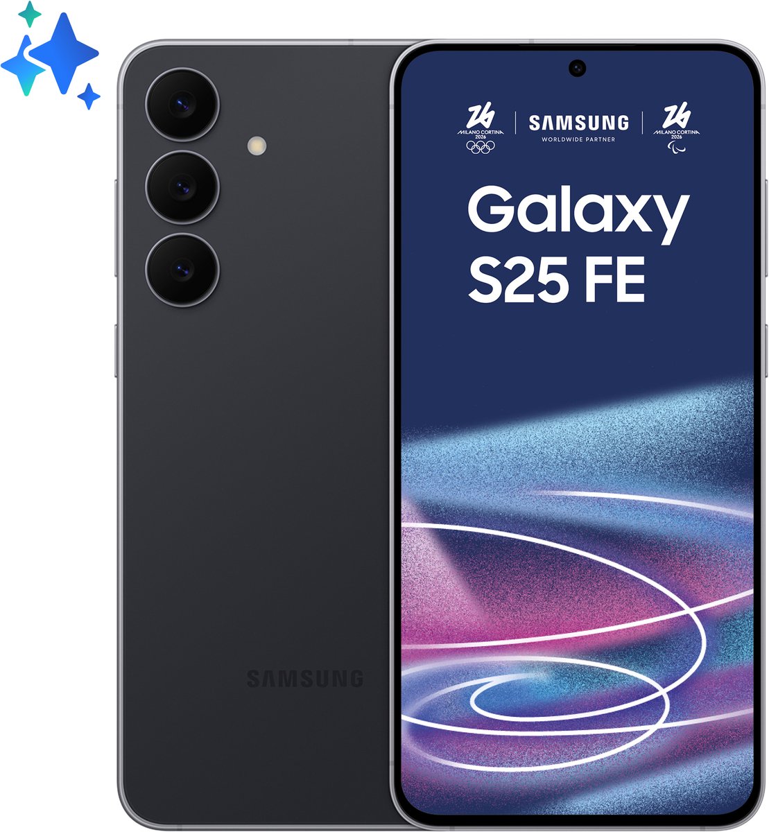 Samsung Galaxy S25 FE 5G 17 cm (6.7") Dual SIM USB Type-C 8 GB 128 GB 4900 mAh Zwart