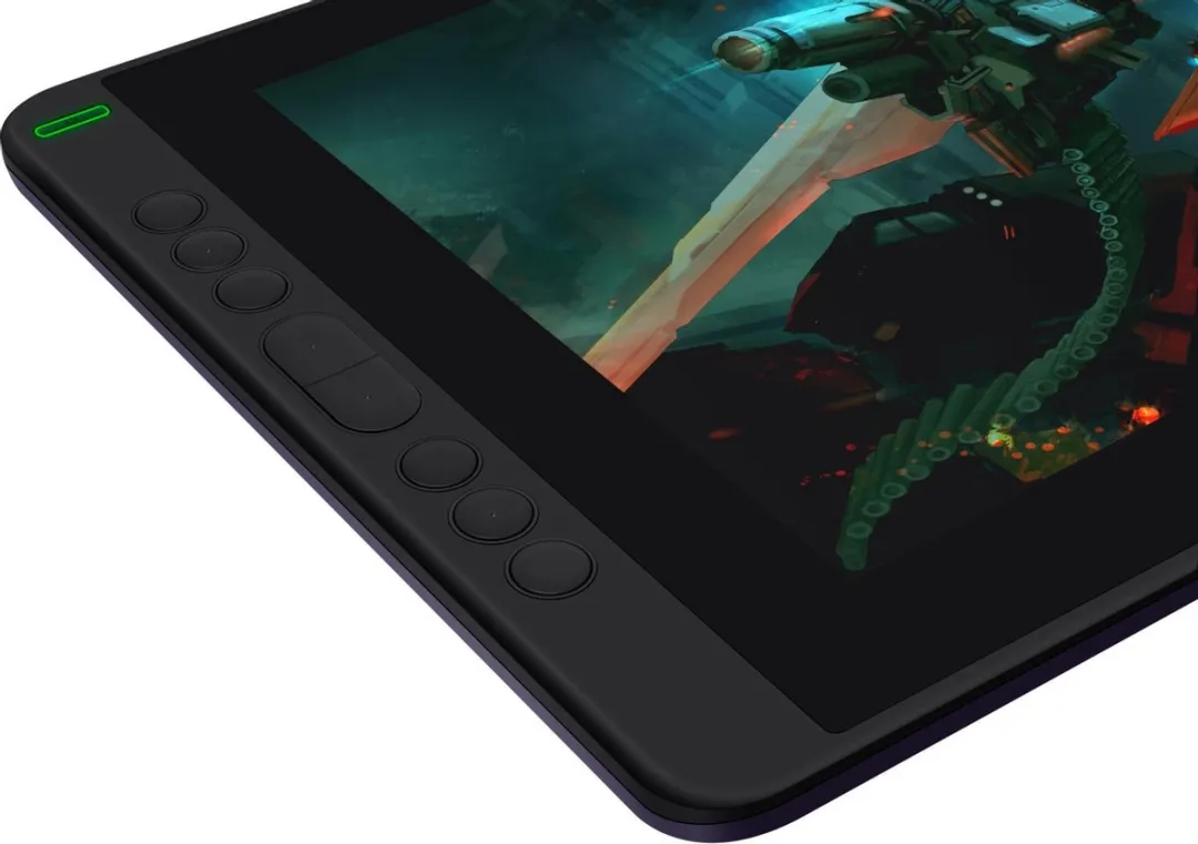 Huion Kamvas 13 GS-1331G Tekentablet - Zwart/Donkergroen