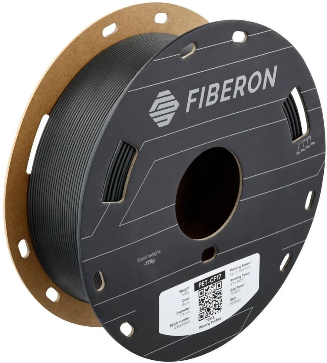 Polymaker FL01001 Fiberon PET-CF17 Filament - Koolstofvezelversterkt 1.75mm 500g