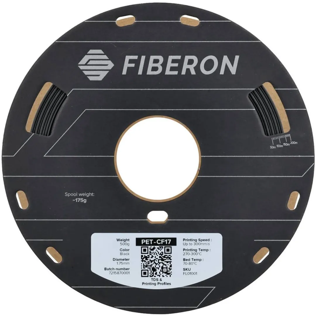 Polymaker FL01001 Fiberon PET-CF17 Filament - Koolstofvezelversterkt 1.75mm 500g