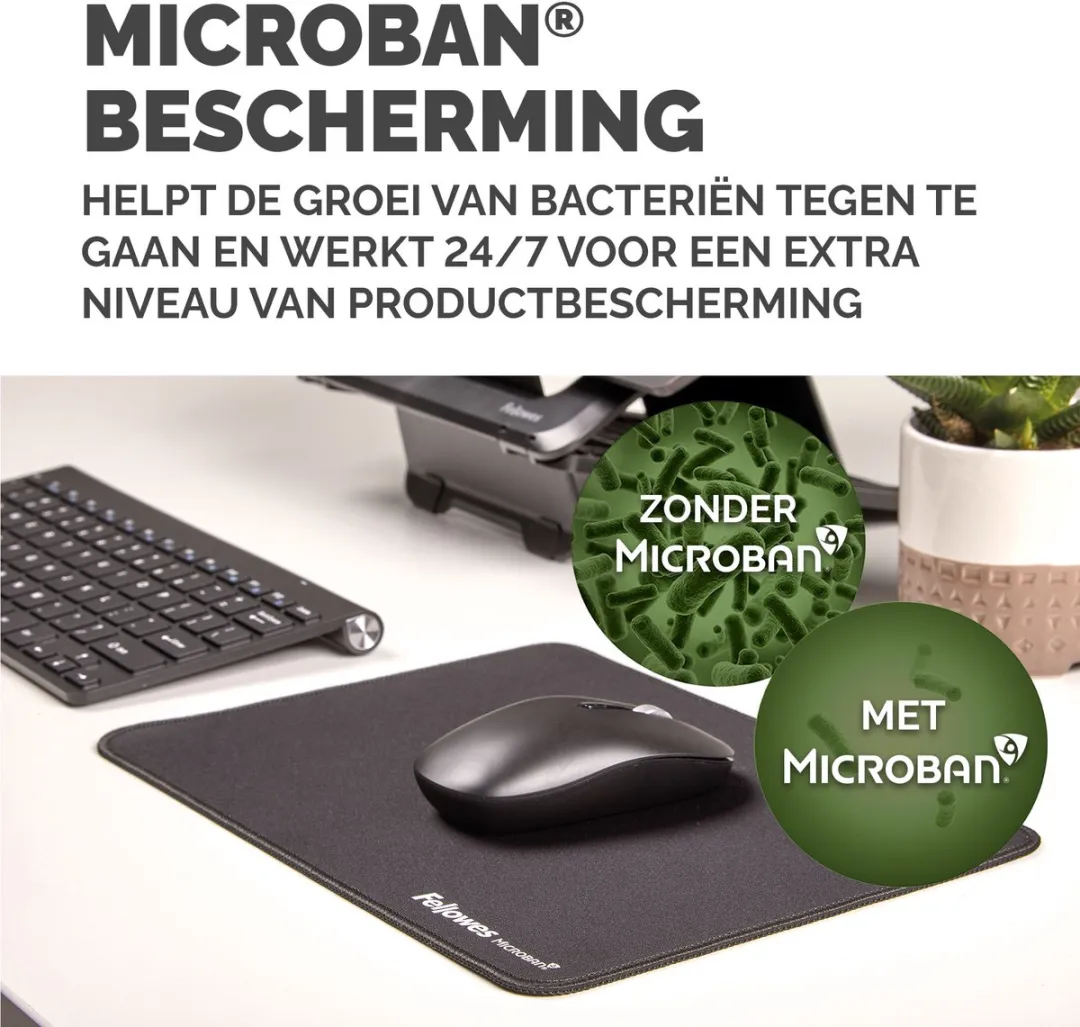 Fellowes Breyta Muismat XL - Zwart