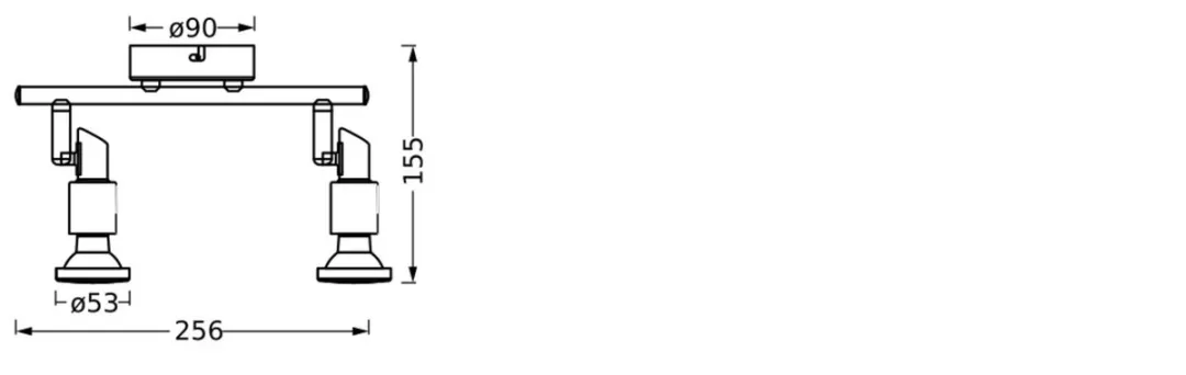 Osram LED Spot GU10 2x3,4W - 924lm - Zwart - afbeelding 6 van 6