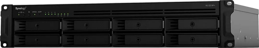 Synology RackStation RS1221RP+ - NAS Server - 2U Rackmount - AMD Ryzen - 4GB ECC RAM - Redundante Voeding