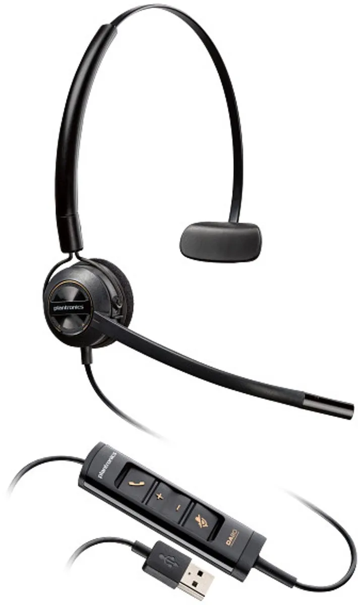 Poly EncorePro HW545 USB Headset - Zwart
