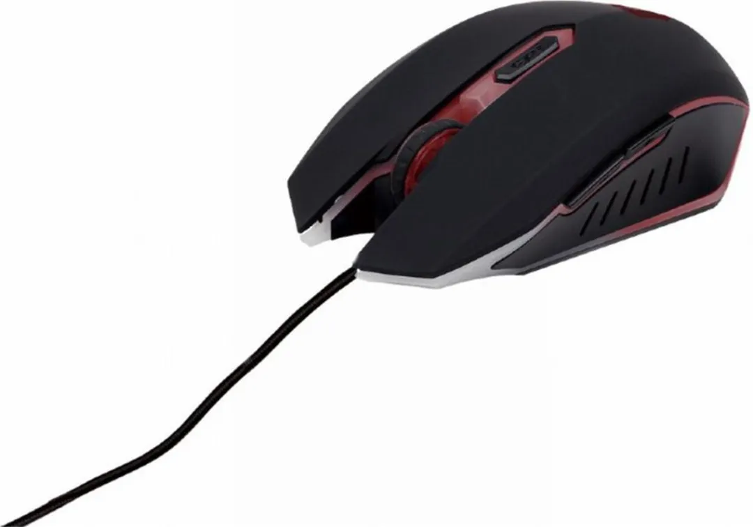 Gembird GGS-UMG4-02 Gaming Set 4-in-1 - 6 Knoppen - Zwart-Rood - afbeelding 6 van 6