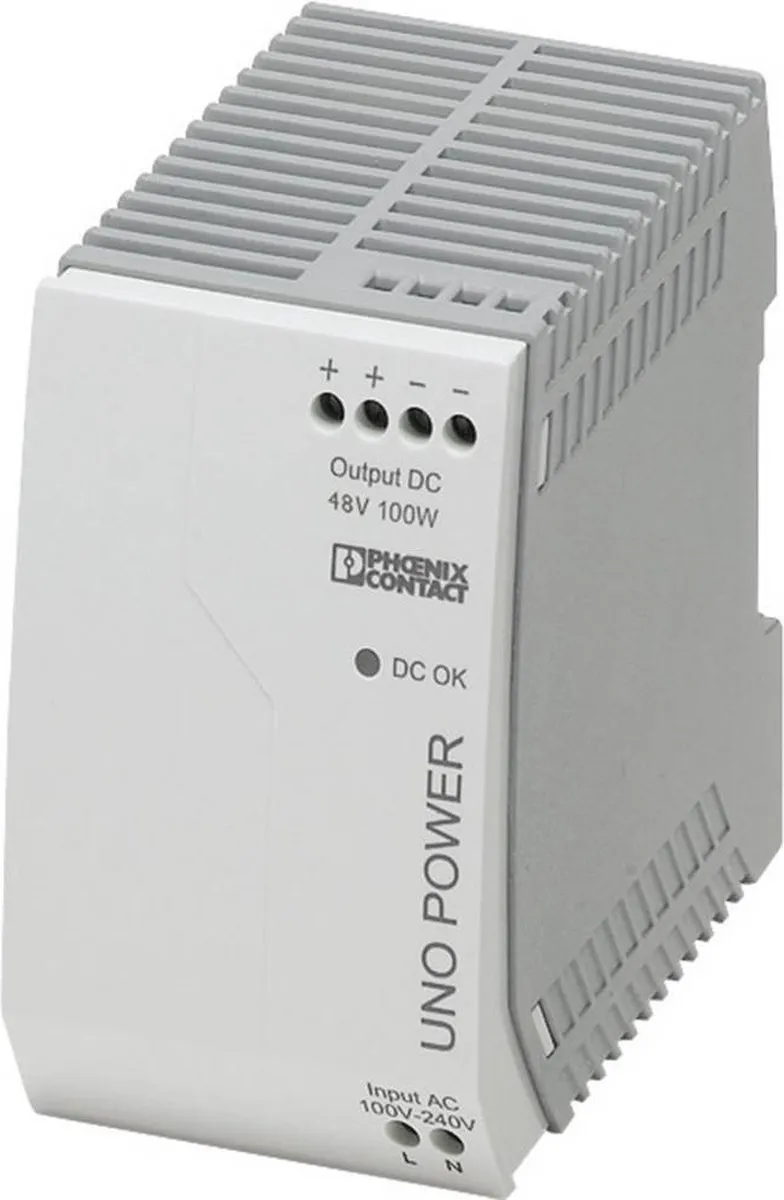 Phoenix Contact UNO-PS/1AC/48DC/100W DIN-rail Netvoeding 100W - Grijs