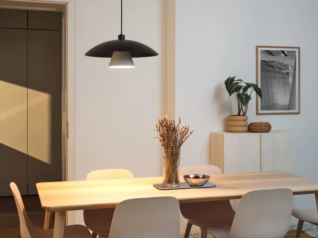 Osram Decor Vliegende Paddenstoel Hanglamp E27 - 500mm - Zwart/Wit - afbeelding 6 van 6