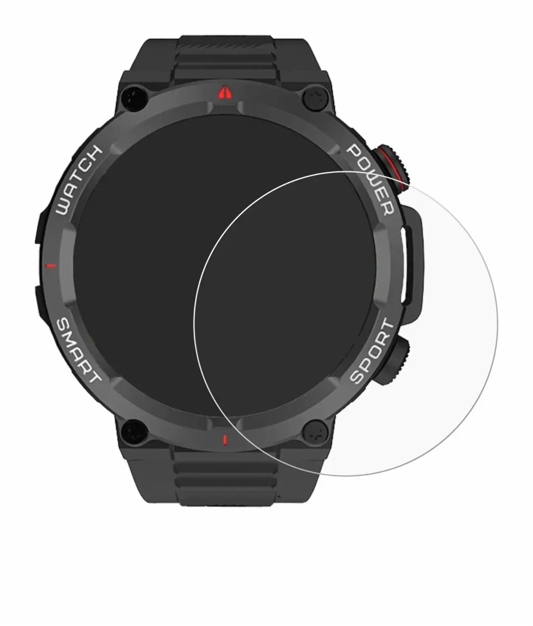 upscreen Screenprotector Neow W-Watch 1.39" antibacterieel - afbeelding 5 van 6
