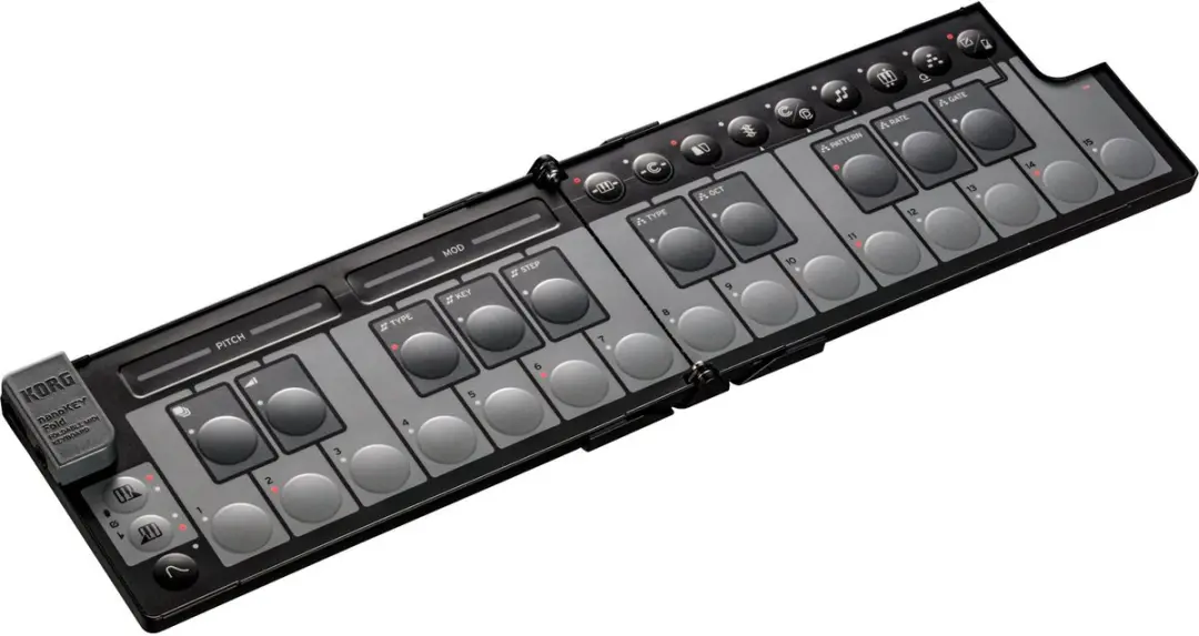 Korg nanoKEY Fold SYN0009144-000 MIDI-keyboard - Zwart - afbeelding 6 van 6