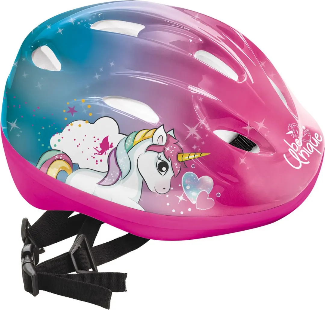 Mondo Eenhoorn Fietshelm - Blauw/Roze - M - afbeelding 3 van 3
