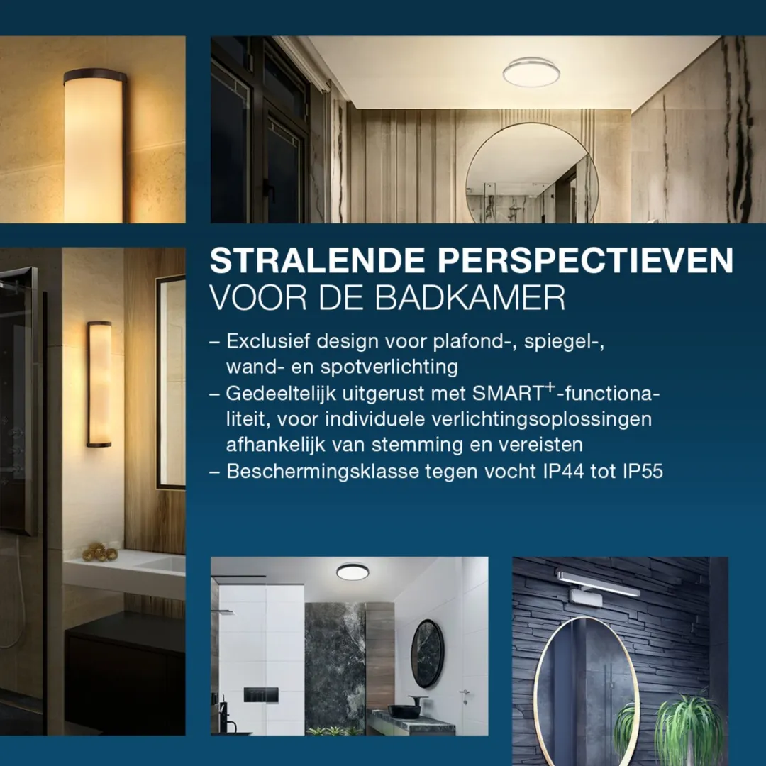 Osram Orbis Flame Wandlamp LED 16.5W 1050lm - Chroom - Instelbare kleurtemperatuur