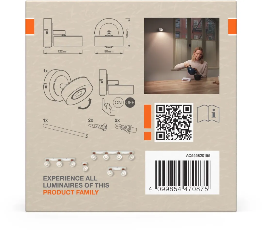 Osram Decor Spot Pluto 4,8W Warm Wit - afbeelding 6 van 6