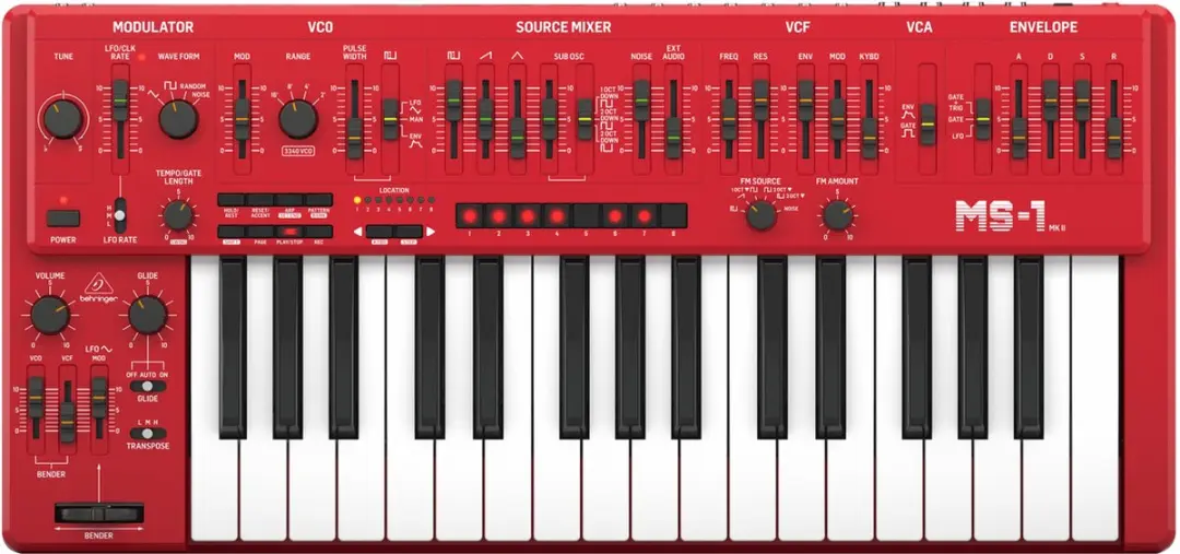 Behringer MS-1 MkII RD Analoge Synthesizer - afbeelding 4 van 6