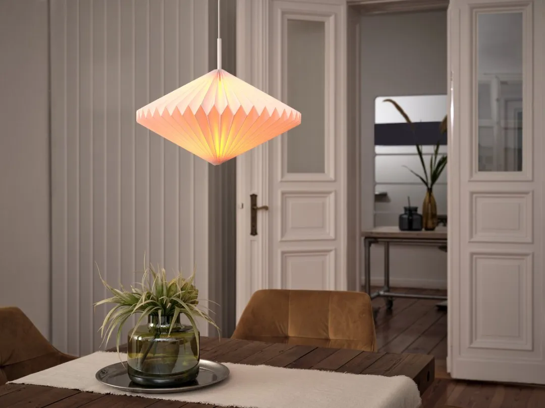 Osram Decor Papieren Lantaarn Diamant E27 - 450mm - Wit