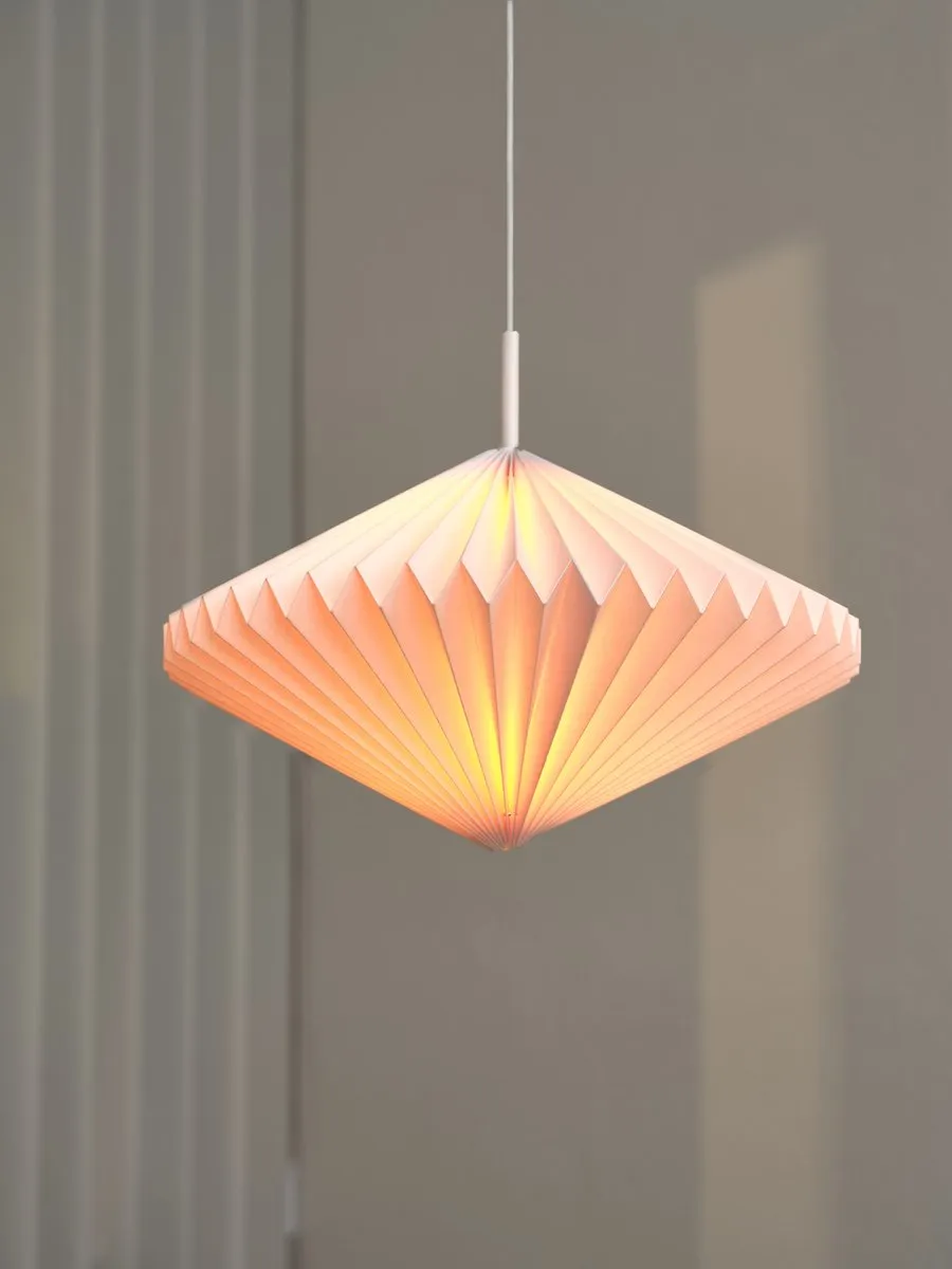 Osram Decor Papieren Lantaarn Diamant E27 - 450mm - Wit - afbeelding 6 van 6
