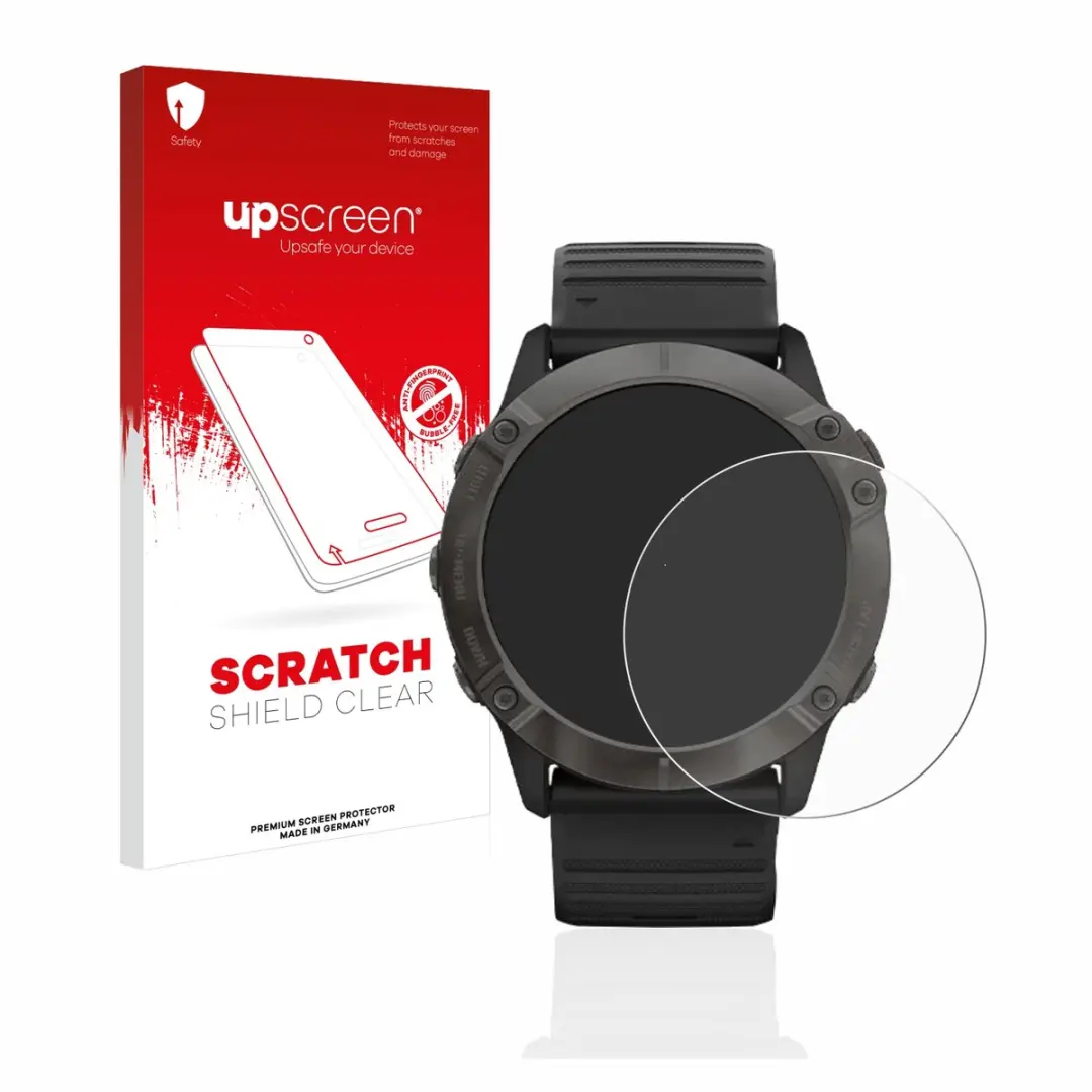 upscreen Scratch Shield Screenprotector Garmin Fenix 6X Pro