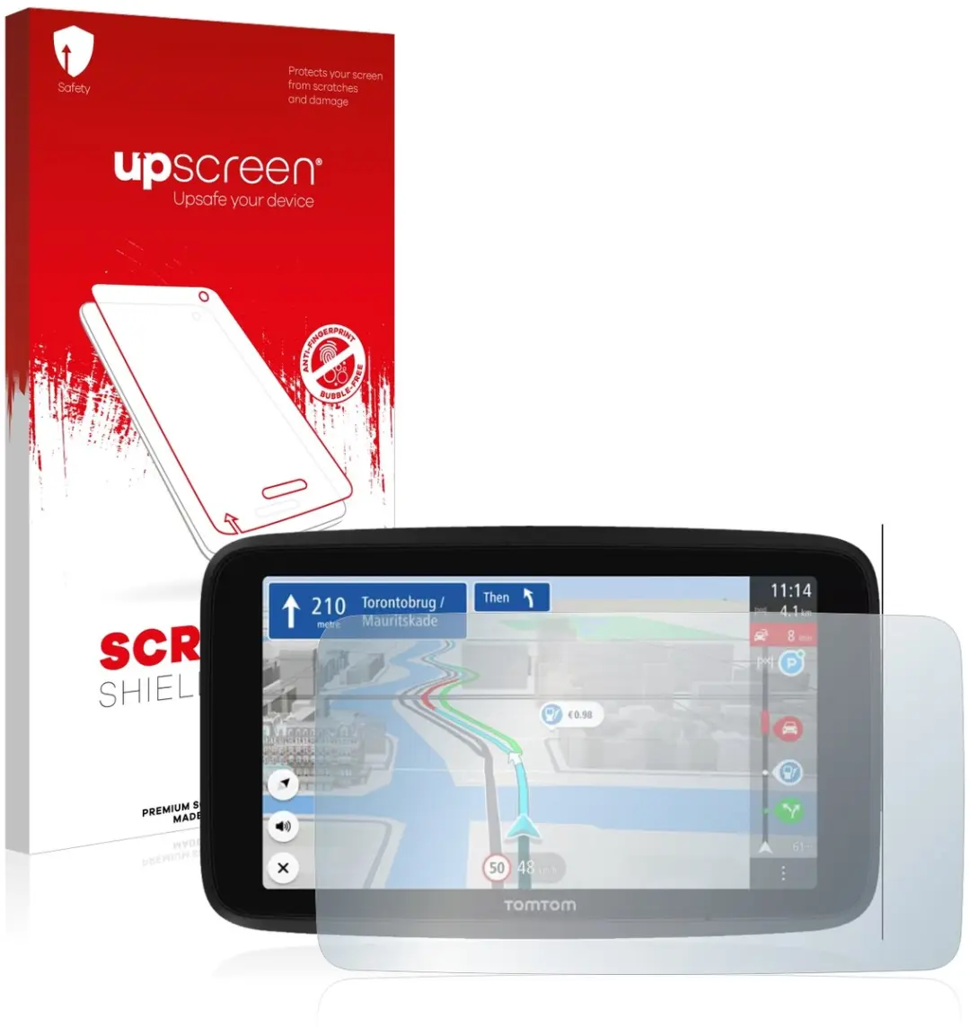 upscreen Scratch Shield Screenprotector TomTom GO Discover 6"