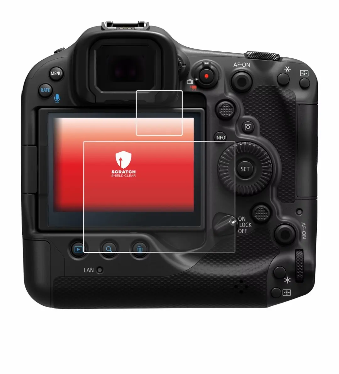 upscreen Scratch Shield Screenprotector Canon EOS R3 - afbeelding 5 van 6
