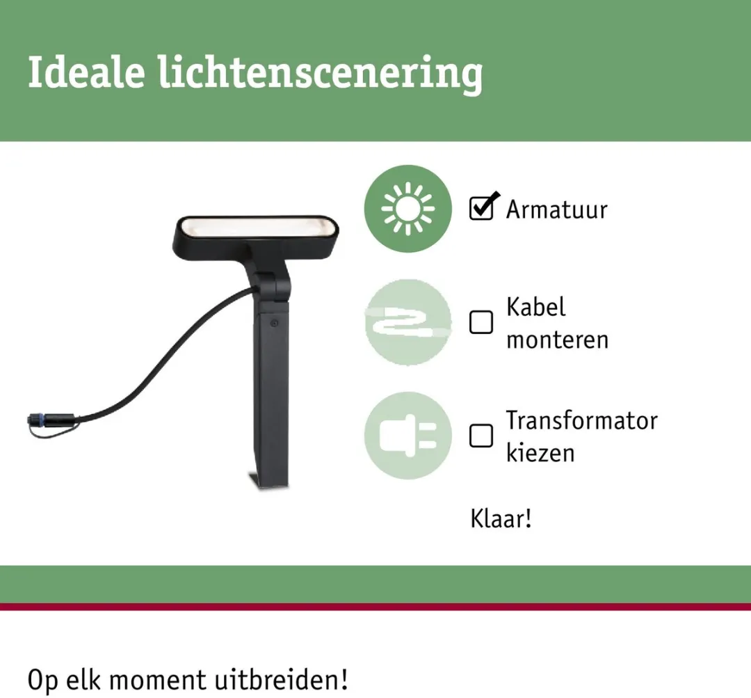 Paulmann Plug & Shine Ito Tuinspot 6W 3000K - IP65 Antraciet
