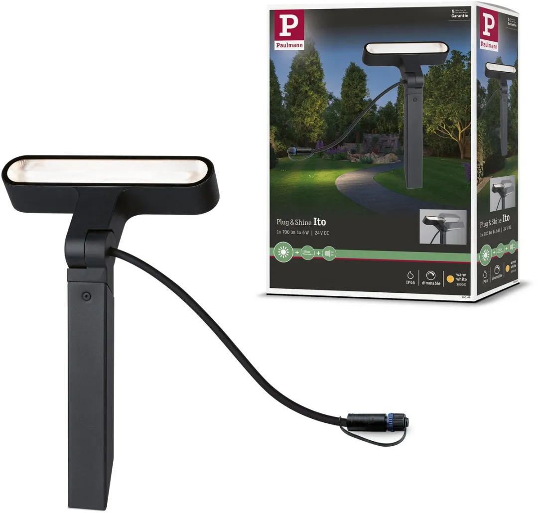 Paulmann Plug & Shine Ito Tuinspot 6W 3000K