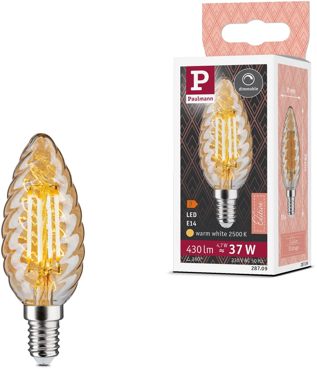 Paulmann Vintage Edition LED Kaars E14 Goud