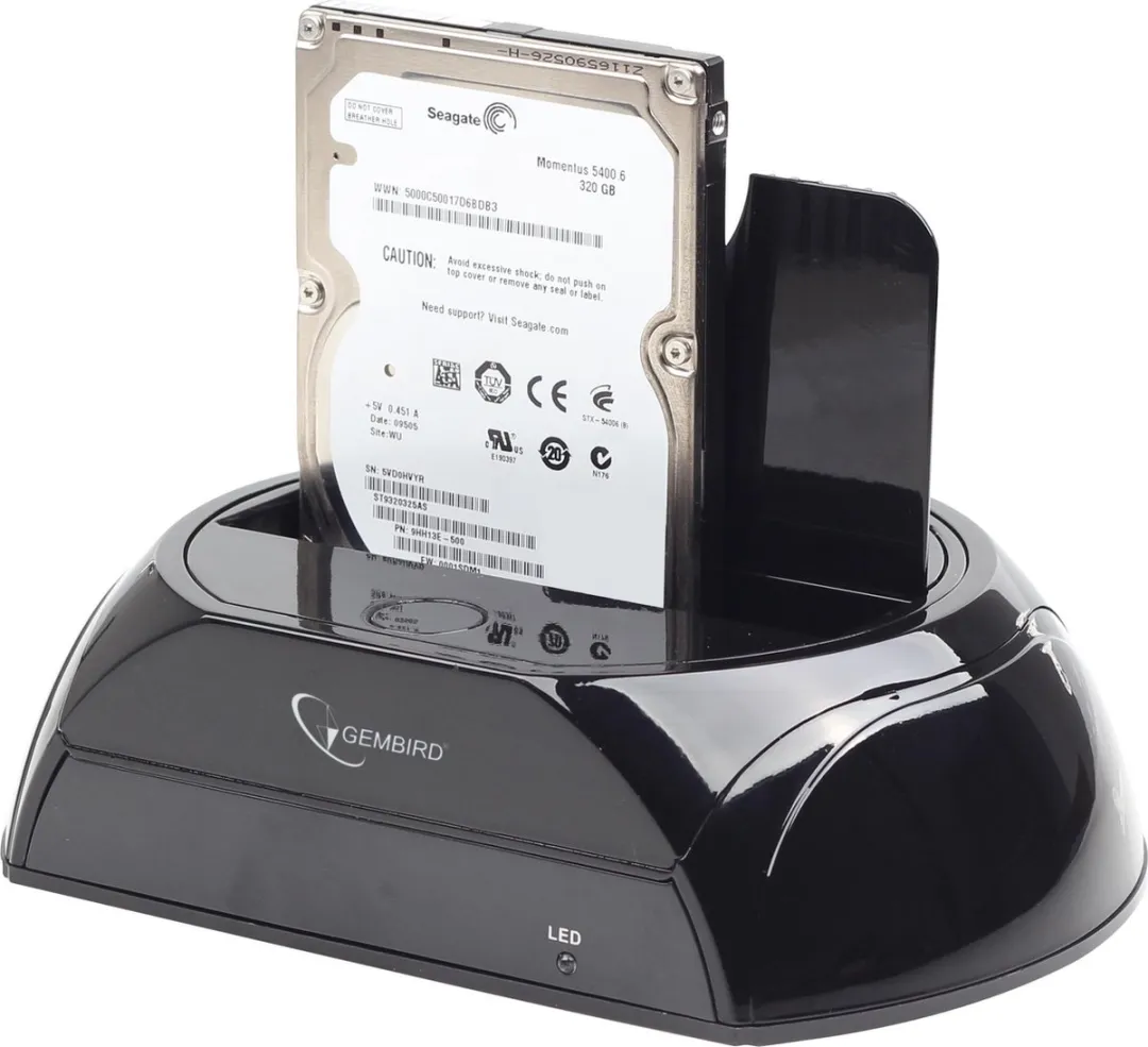 Gembird HD32-U3S-2 USB 3.0 Docking Station - Zwart - afbeelding 6 van 6