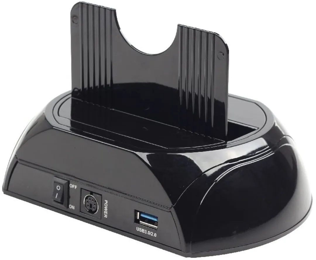 Gembird HD32-U3S-2 USB 3.0 Docking Station - Zwart - afbeelding 3 van 6