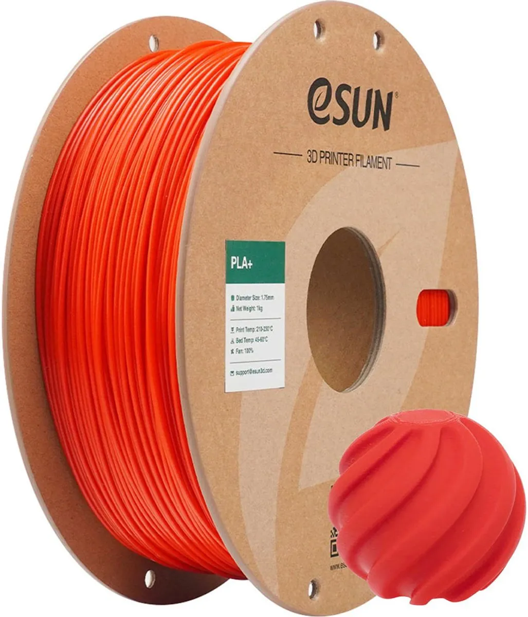 ESUN PLA+ RGB Rood 1.75mm 3D Printerfilament
