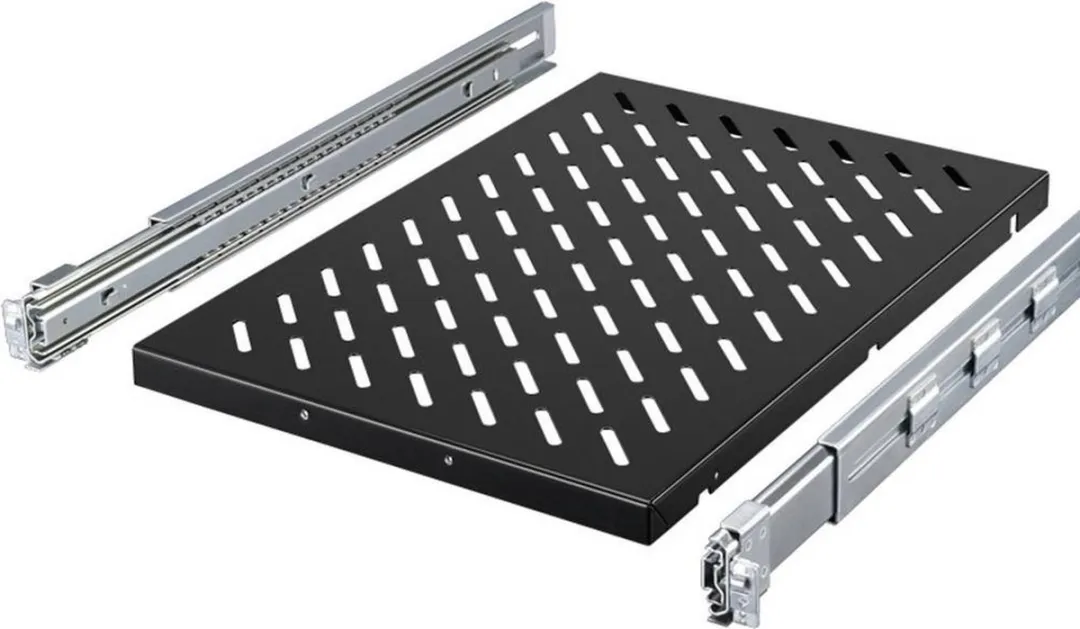 Rittal 5501.725 Apparaatlegbord 19 inch 1,5 HE - 600-900mm Zwart