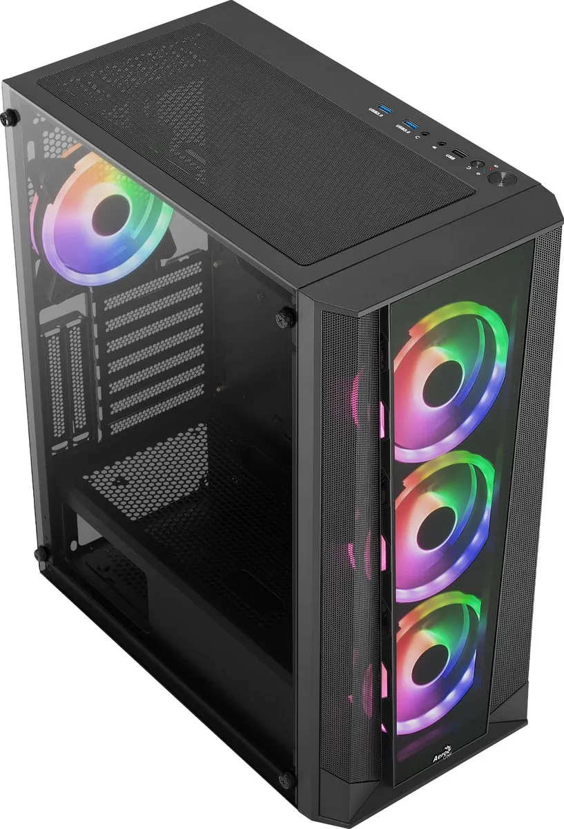 Aerocool Prism ARGB Midi Tower - Zwart