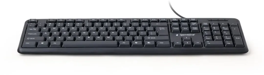 Gembird KB-U-103 USB Toetsenbord Amerikaans - Zwart - afbeelding 6 van 6
