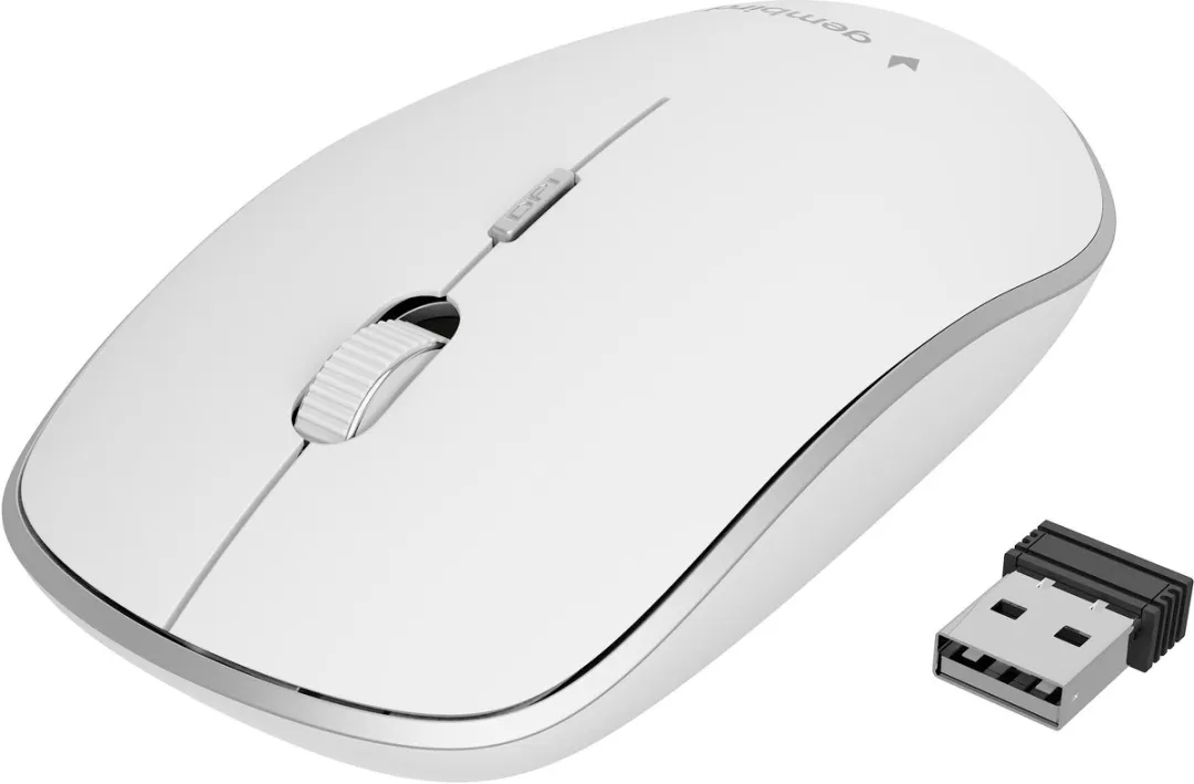 Gembird MUSW-4B-01-W Draadloze Muis - Wit - afbeelding 6 van 6