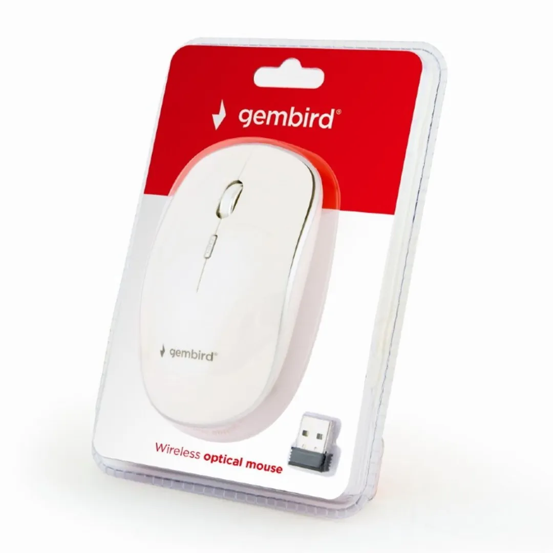 Gembird MUSW-4B-01-W Draadloze Muis - Wit