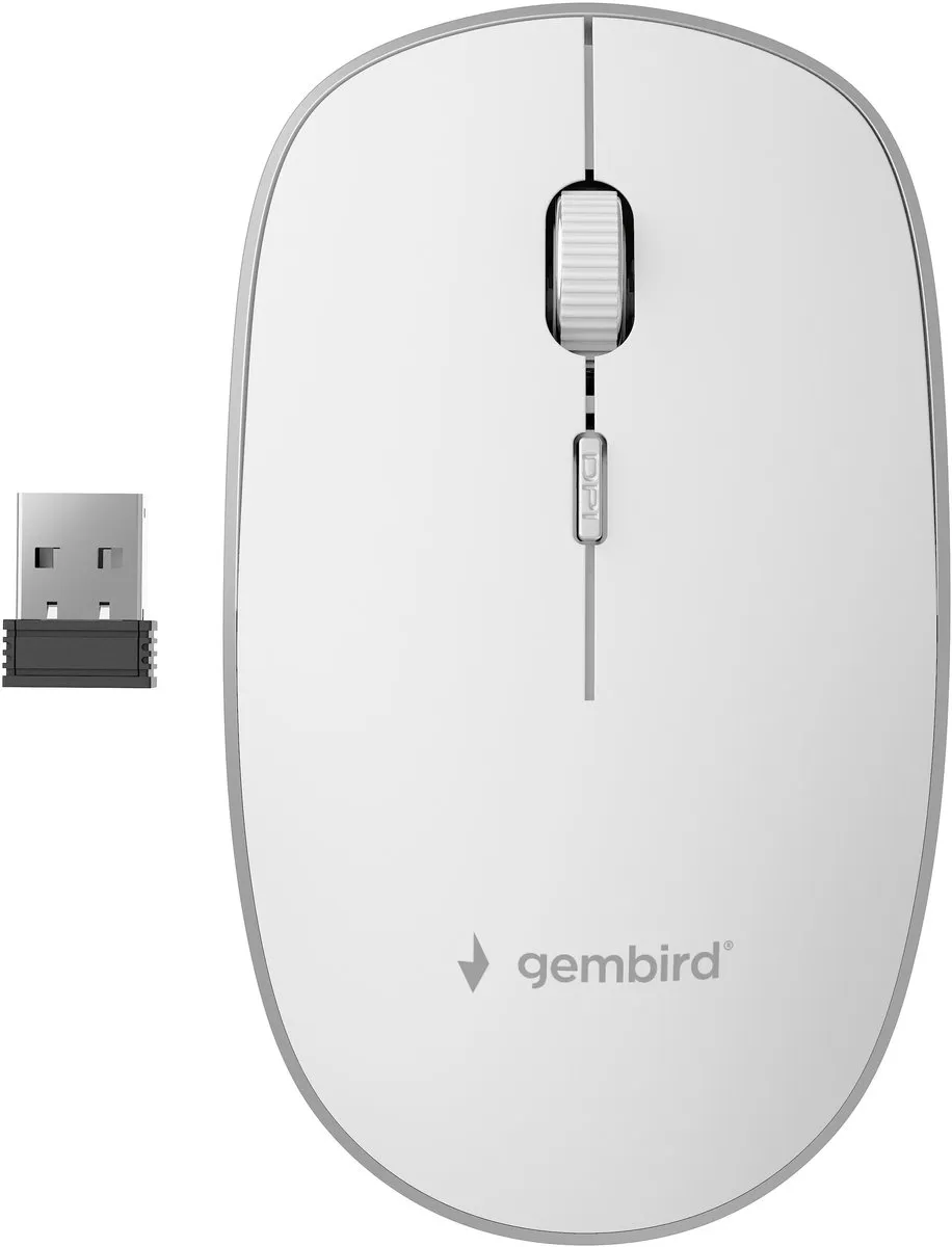 Gembird MUSW-4B-01-W Draadloze Muis