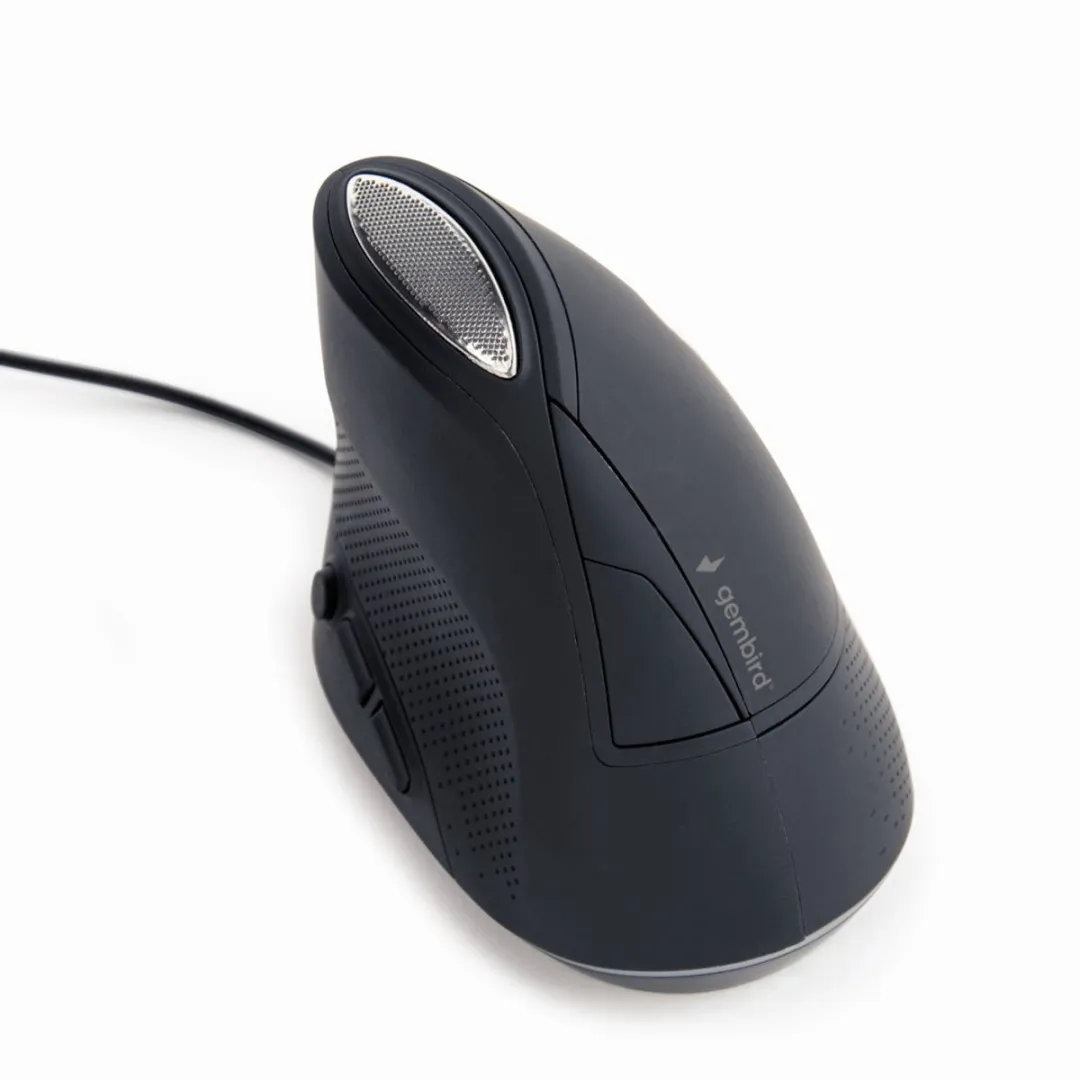 Gembird MUS-ERGO-03 Muis - 3200 DPI - Grijs