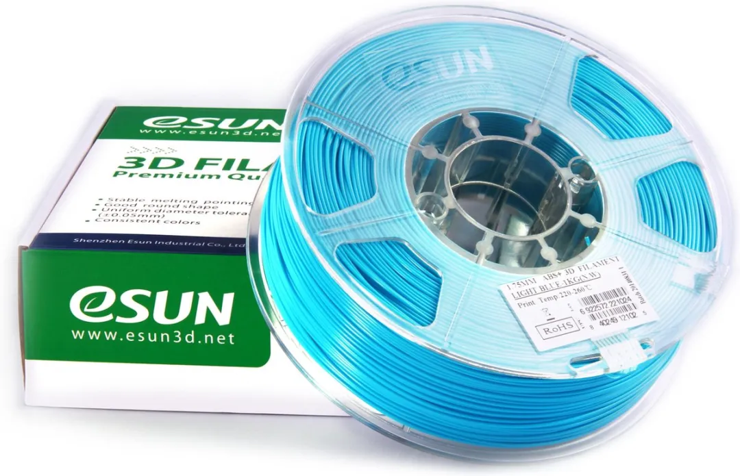 ESUN ABS+ Light Blue 3D Printer Filament 1.75mm