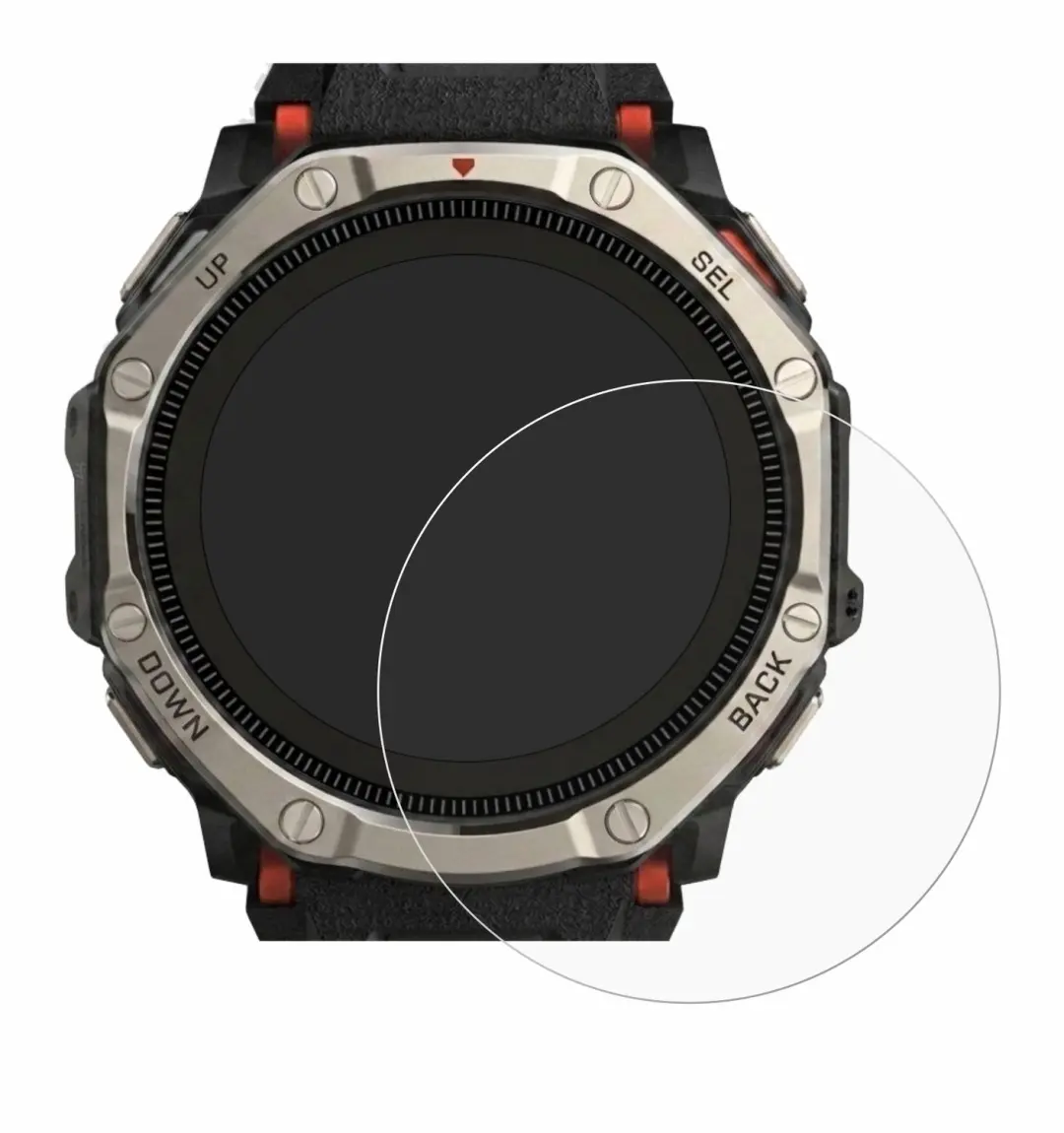 upscreen Screenprotector Amazfit T-Rex Dual Solar - afbeelding 5 van 6