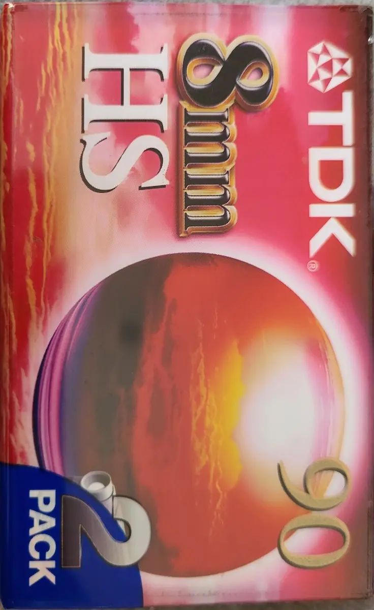 2-pack TDK 8mm HS90 (voor PAL/Secam)