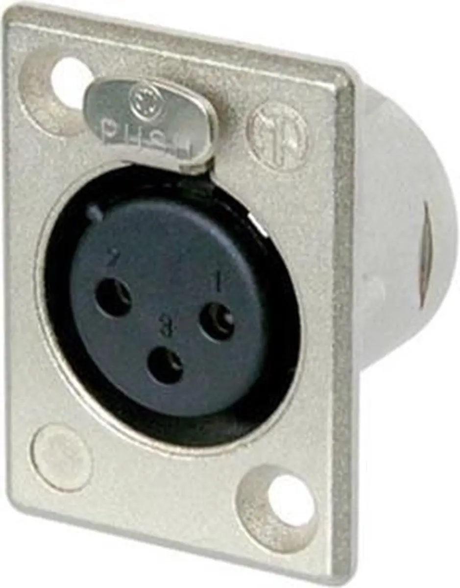 Neutrik NC3FP1 XLR Chassisdeel 3-polig