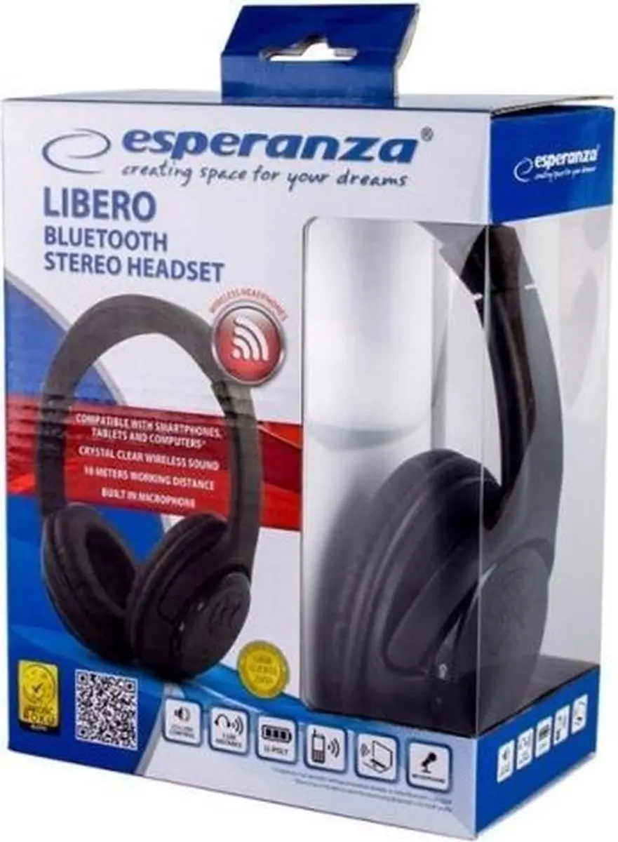 Esperanza Libero EH163K Koptelefoon - Zwart - afbeelding 2 van 5
