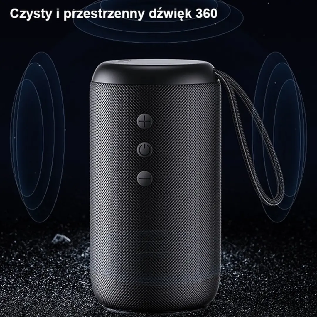 USAMS YC Bluetooth Luidspreker US-YC011 - 10W - Zwart - afbeelding 2 van 6