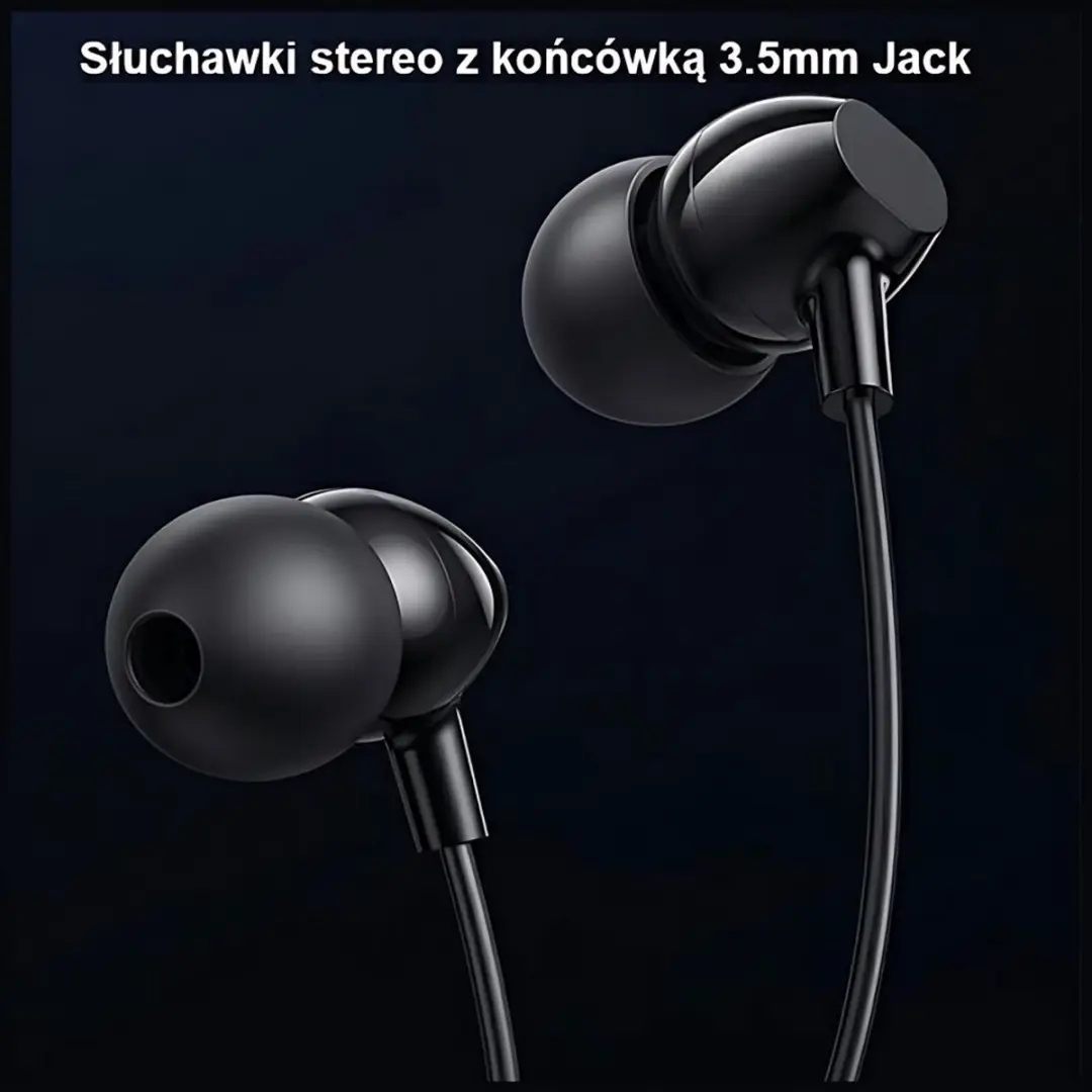 USAMS SJ594 In-ear Oordopjes 3,5mm - Zwart - afbeelding 3 van 6