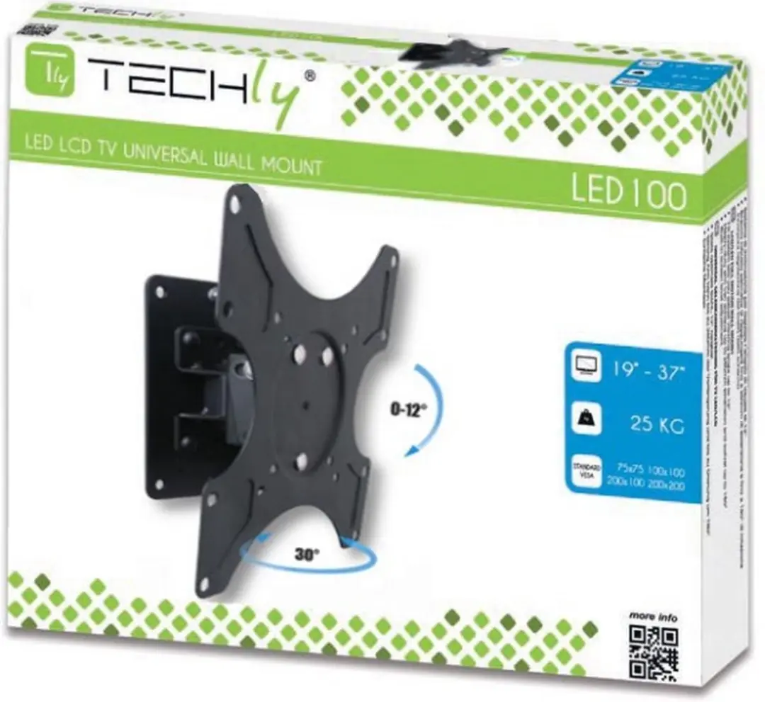 Techly ICA-LCD 2900B TV-bevestiging - Zwart - afbeelding 4 van 6