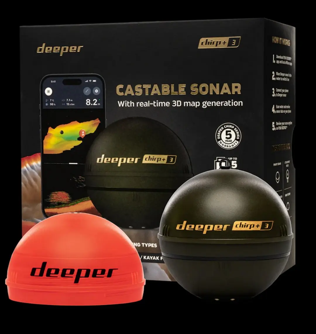 Deeper CHIRP+ 3 Visvinder - Zwart - afbeelding 5 van 6
