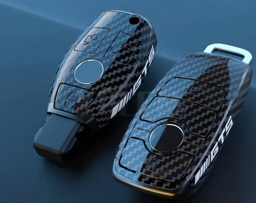 Carbon sleutel hoes Geschikt Voor Mercedes Benz C Klasse W204 w205 W212 W213 W17